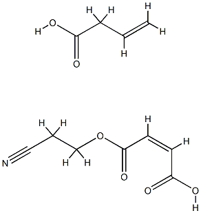 2-Butenedioic acid (Z)-, mono(2-cyanoethyl) ester, polymer with ethenyl acetate