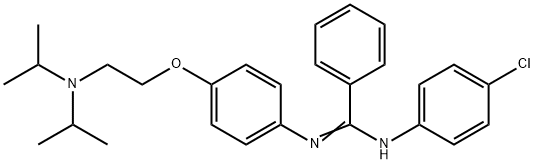N'-(p-Chlorophenyl)-N-[p-[2-(diisopropylamino)ethoxy]phenyl]benzamidine