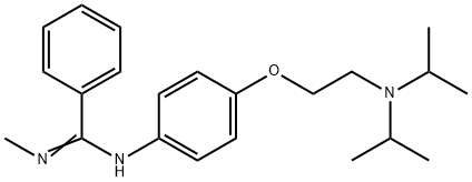 N-[p-[2-(Diisopropylamino)ethoxy]phenyl]-N'-methylbenzamidine