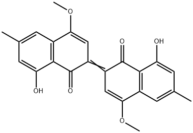 4,4'-Dimethoxy-6,6'-dimethyl-8,8'-dihydroxy-Δ2,2'(1H,1'H)-binaphthalene-1,1'-dione