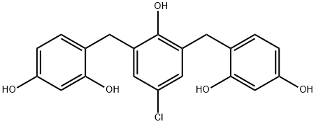 4,4'-[(5-chloro-2-hydroxy-1,3-phenylene)bis(methylene)]bisresorcinol