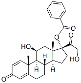 11beta,17,21-trihydroxypregna-1,4-diene-3,20-dione 17-benzoate