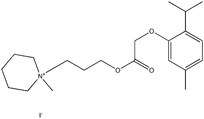 3-(1-methyl-3,4,5,6-tetrahydro-2H-pyridin-1-yl)propyl 2-(5-methyl-2-pr opan-2-yl-phenoxy)acetate iodide
