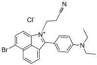 6-bromo-1-(2-cyanoethyl)-2-[4-(diethylamino)phenyl]benz[cd]indolium chloride