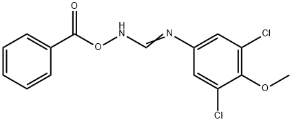 3,5-Dichloro-4-methoxy-N'-(benzoyloxy)benzenecarbimide amide
