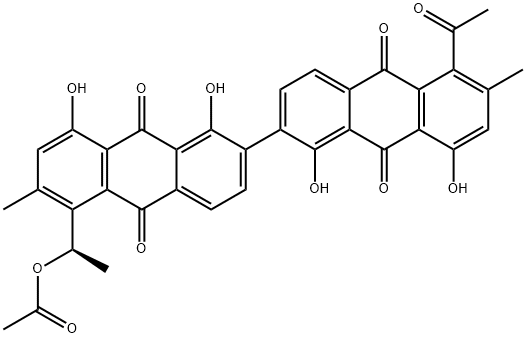 5-[(R)-1-Acetoxyethyl]-5'-acetyl-6,6'-dimethyl-1,1',8,8'-tetrahydroxy-2,2'-bianthraquinone