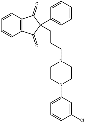 2-[3-[4-(m-Chlorophenyl)-1-piperazinyl]propyl]-2-phenyl-1,3-indanedione