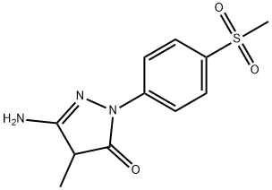 5-amino-2,4-dihydro-4-methyl-2-[4-(methylsulphonyl)phenyl]-3H-pyrazol-3-one
