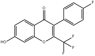 3-(4-氟苯基)-7-羟基-2-(三氟甲基)-4H-色烯-4-酮