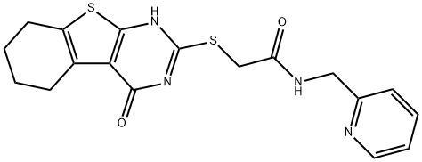 2-((4-oxo-3,4,5,6,7,8-hexahydrobenzo[4,5]thieno[2,3-d]pyrimidin-2-yl)thio)-N-(pyridin-2-ylmethyl)acetamide
