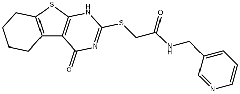2-((4-oxo-3,4,5,6,7,8-hexahydrobenzo[4,5]thieno[2,3-d]pyrimidin-2-yl)thio)-N-(pyridin-3-ylmethyl)acetamide