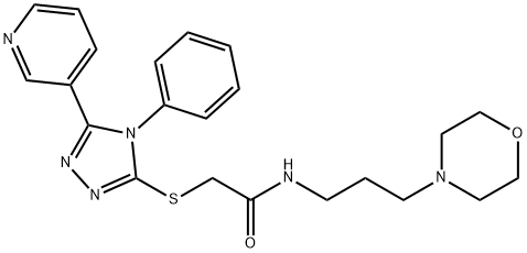 N-(3-morpholinopropyl)-2-((4-phenyl-5-(pyridin-3-yl)-4H-1,2,4-triazol-3-yl)thio)acetamide