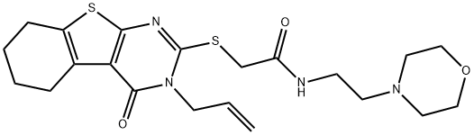 2-((3-allyl-4-oxo-3,4,5,6,7,8-hexahydrobenzo[4,5]thieno[2,3-d]pyrimidin-2-yl)thio)-N-(2-morpholinoethyl)acetamide