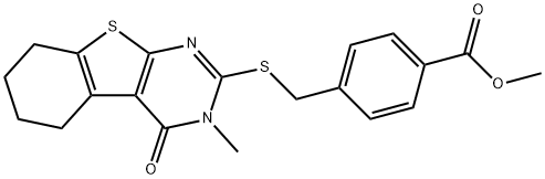 methyl 4-(((3-methyl-4-oxo-3,4,5,6,7,8-hexahydrobenzo[4,5]thieno[2,3-d]pyrimidin-2-yl)thio)methyl)benzoate