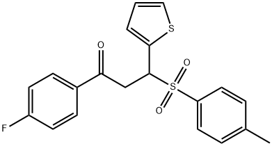 1-(4-fluorophenyl)-3-(thiophen-2-yl)-3-tosylpropan-1-one