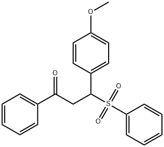 3-Benzenesulfonyl-3-(4-methoxy-phenyl)-1-phenyl-propan-1-one