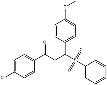 1-(4-chlorophenyl)-3-(4-methoxyphenyl)-3-(phenylsulfonyl)propan-1-one