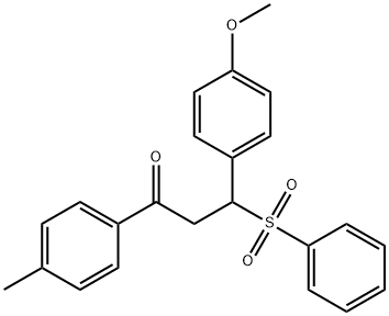 3-(4-methoxyphenyl)-3-(phenylsulfonyl)-1-(p-tolyl)propan-1-one