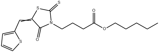 pentyl (E)-4-(4-oxo-5-(thiophen-2-ylmethylene)-2-thioxothiazolidin-3-yl)butanoate