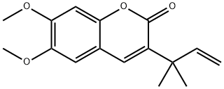 3-(1,1-Dimethyl-2-propenyl)-6,7-dimethoxy-2H-1-benzopyran-2-one