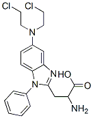 2-amino-3-[5-[bis(2-chloroethyl)amino]-1-phenyl-benzoimidazol-2-yl]pro panoic acid