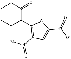 Cyclohexanone,2-(3,5-dinitro-2-thienyl)-