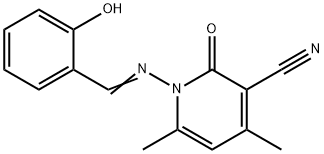 1,2-DIHYDRO-4,6-DIMETHYL-2-OXO-1-(SALICYLIDENEAMINO)-NICOTINONITRILE
