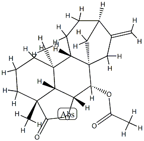 7α-(Acetyloxy)-6α-hydroxykaur-16-en-18-oic acid γ-lactone