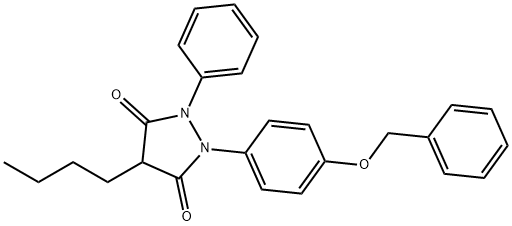 4-butyl-2-phenyl-1-[4-(phenylmethoxy)phenyl]pyrazolidine-3,5-dione