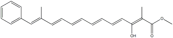 (2Z,4E,6E,8E,10E,12E)-3-Hydroxy-2,12-dimethyl-13-phenyl-2,4,6,8,10,12-tridecahexenoic acid methyl ester