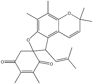 3,4,4',5',7',7'-Hexamethyl-1'-(2-methyl-1-propenyl)spiro[3-cyclohexene-1,2'(1'H)-[2H]furo[3,2-f][1]benzopyran]-2,5-dione