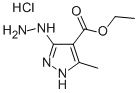 ethyl 3-hydrazino-5-methyl-1H-pyrazole-4-carboxylate monohydrochloride