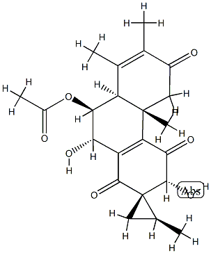 [1S,2S,(+)]-9'α-Acetyloxy-4'b,8'aβ,9',10'-tetrahydro-3'β,10'β-dihydroxy-2,4'bα,7',8'-tetramethylspiro[cyclopropane-1,2'(1'H)-phenanthrene]-1',4',6'(3'H,5'H)-trione