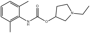 N-(2,6-Dimethylphenyl)carbamic acid 1-ethyl-3-pyrrolidinyl ester