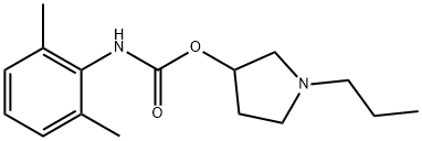 N-(2,6-Dimethylphenyl)carbamic acid 1-propyl-3-pyrrolidinyl ester
