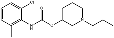 N-(2-Chloro-6-methylphenyl)carbamic acid 1-propyl-3-piperidinyl ester