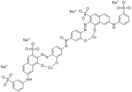 tetrasodium [mu-[[3,3'-[azoxybis[(2-hydroxy-p-phenylene)azo]]bis[4-hydroxy-6-(3-sulphoanilino)naphthalene-2-sulphonato]](8-)]]dicuprate(4-)