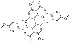 (+)-5,5',7,7'-Tetramethoxy-2,2'-bis(4-methoxyphenyl)-[8,8'-bi(4H-1-benzopyran)]-4,4'-dione