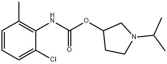 N-(2-Chloro-6-methylphenyl)carbamic acid 1-isopropyl-3-pyrrolidinyl ester
