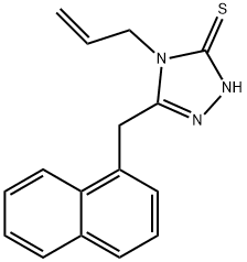 4H-1,2,4-三唑-3-硫醇,4-烯丙基-5-(1-萘基甲基)-