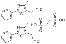 5-(2-Chloroethyl)-4-methyl-2-phenylthiazole ethanedisulfonate (2:1)