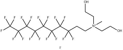 (3,3,4,4,5,5,6,6,7,7,8,8,9,9,10,10,10-heptadecafluorodecyl)bis(2-hydroxyethyl)methylammonium iodide