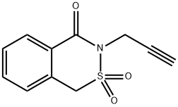 3,4-Dihydro-4-oxo-3-(2-propynyl)-1H-2,3-benzothiazine 2,2-dioxide