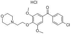 4'-chloro-3,5-dimethoxy-4-(2-morpholinoethoxy)benzophenone hydrochloride