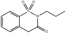 3,4-Dihydro-3-oxo-2-propyl-2H-1,2-benzothiazine 1,1-dioxide