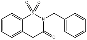 2H-1,2-Benzothiazin-3(4H)-one, 2-benzyl-, 1,1-dioxide