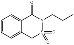 1H-2,3-Benzothiazin-4(3H)-one, 3-propyl-, 2,2-dioxide