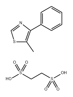 ethane-1,2-disulfonic acid, 5-methyl-4-phenyl-1,3-thiazole