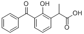 3-benzoyl-2-hydroxyhydratropic acid