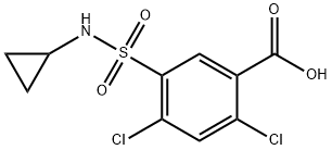 2,4-DICHLORO-5-[(CYCLOPROPYLAMINO)SULFONYL]BENZOIC ACID